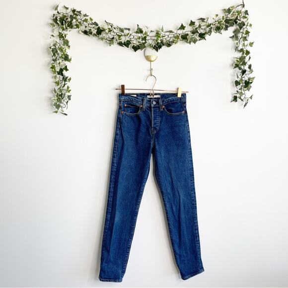 LEVI’S Wedgie Jeans Rigid Fit Blue Wash 25 - Picture 1 of 9